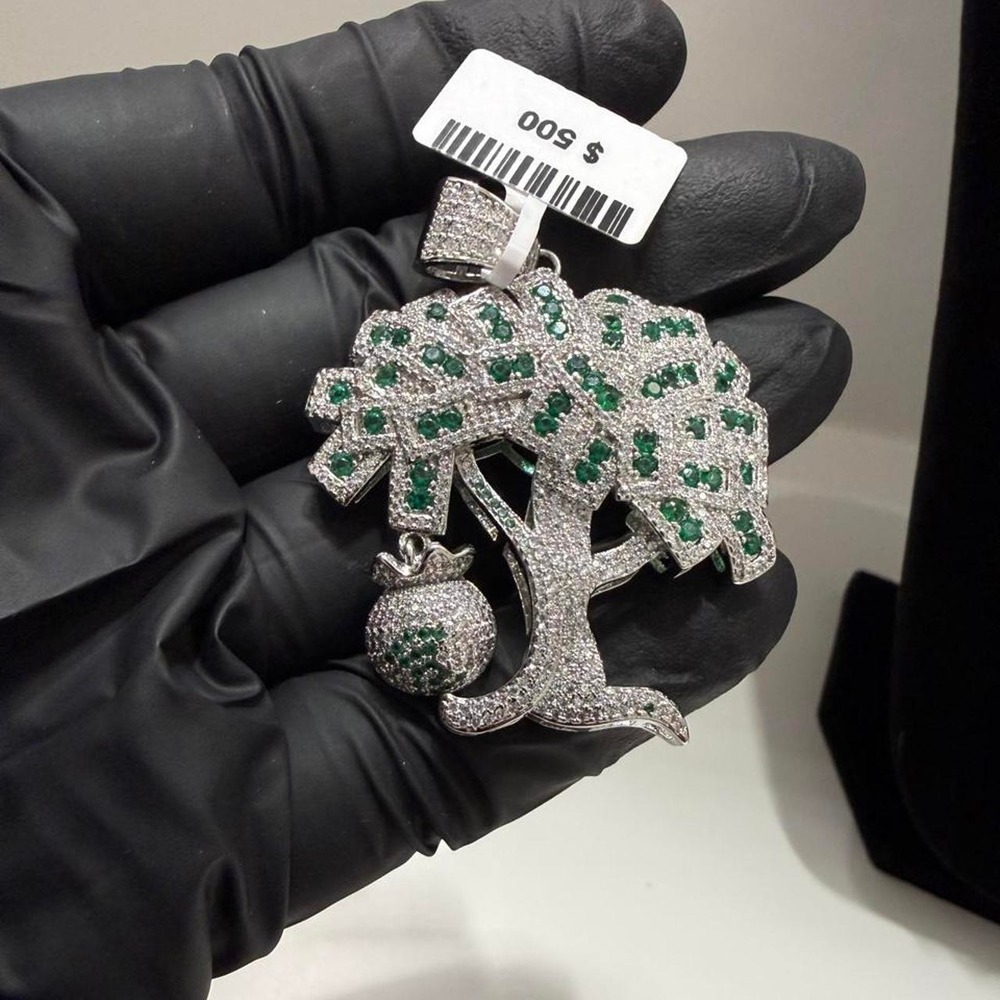 Money tree pendant tree of life pendant money baggreen vvscz up to a 6.5mm chain